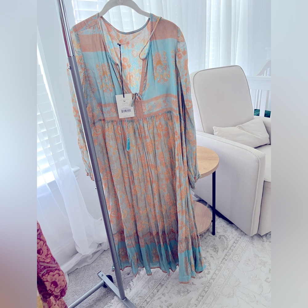 Spell and the gypsy collective Juniper Boho midi dress eggshell xl bnwt